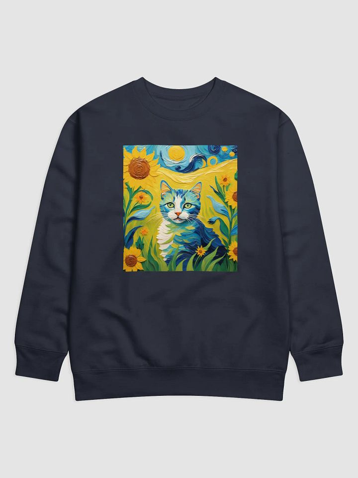Van Gogh Cat Sweatshirt product image (1)