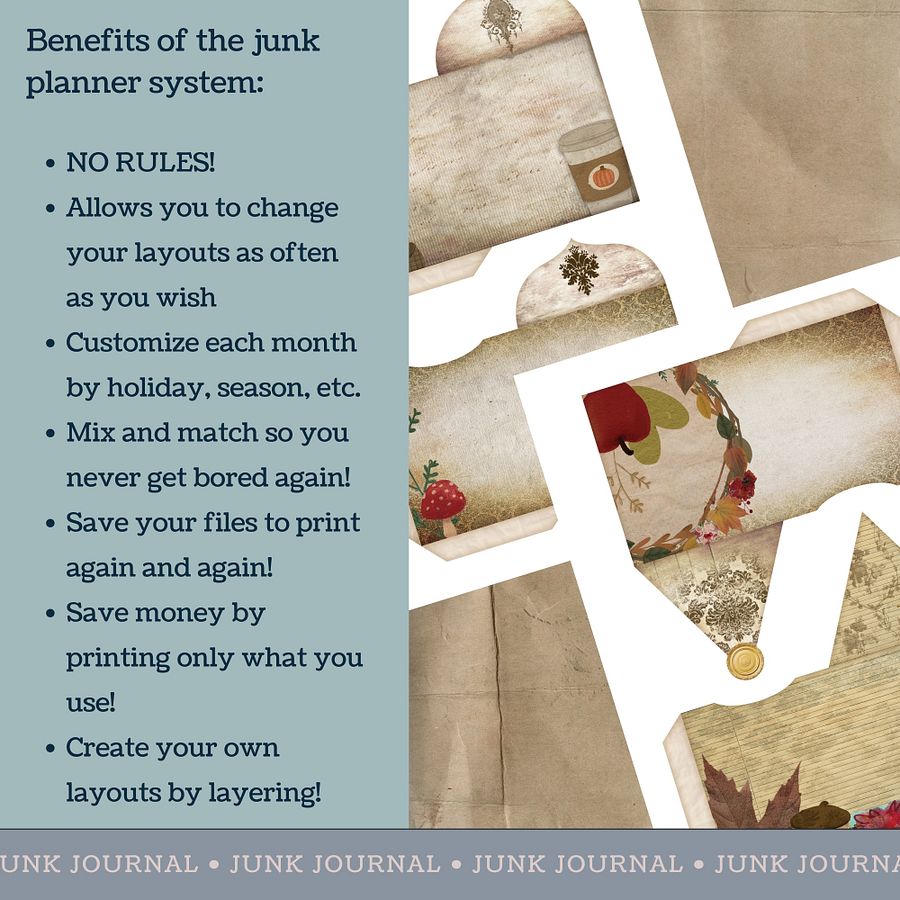 October Aesthetic - Printable Envelopes V1 product image (3)