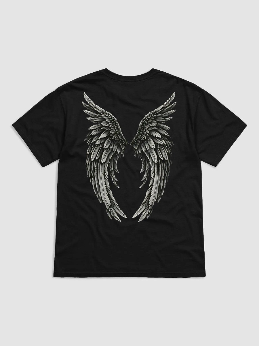 Angelic Wings Black-and-White Comfort Color 1717 T-Shirt product image (5)
