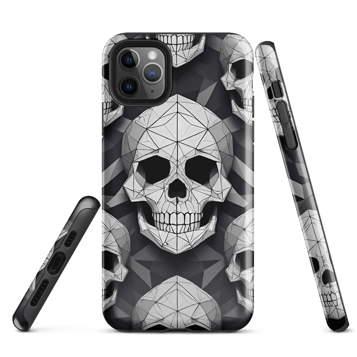 Edgy Geometry: Geometric Skull iPhone Case product image (3)