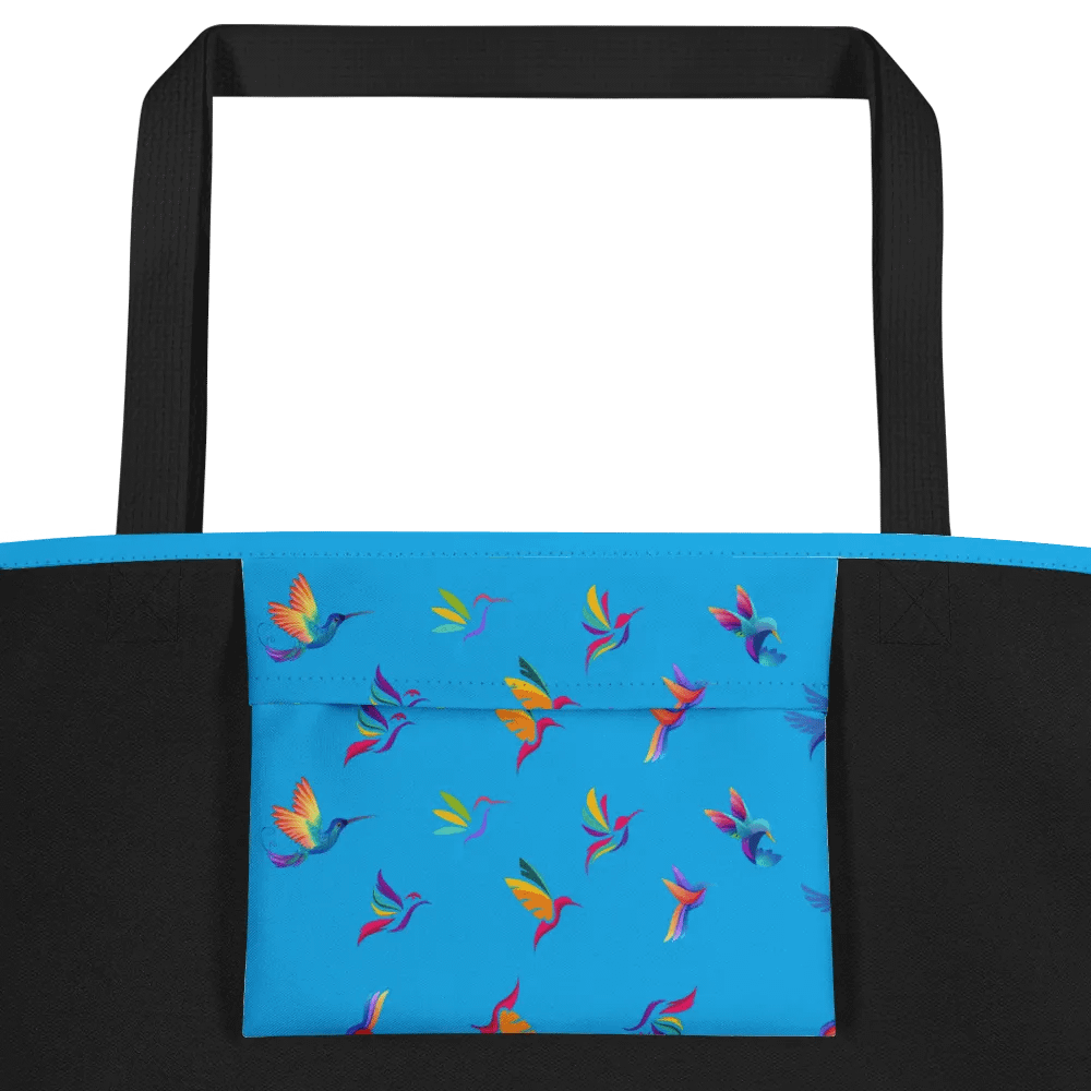 Vibrant hummingbird All-Over Tote Bag for moms dads birdlovers product image (2)