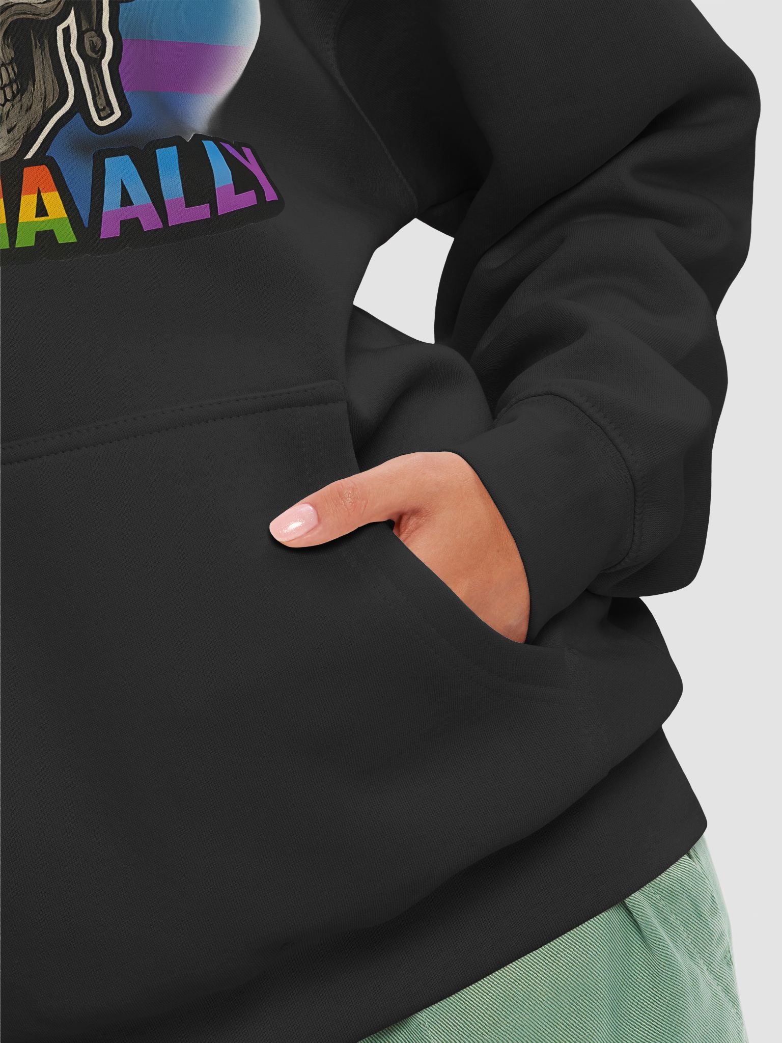 Rainbow Skull Unisex Hoodie product image (8)