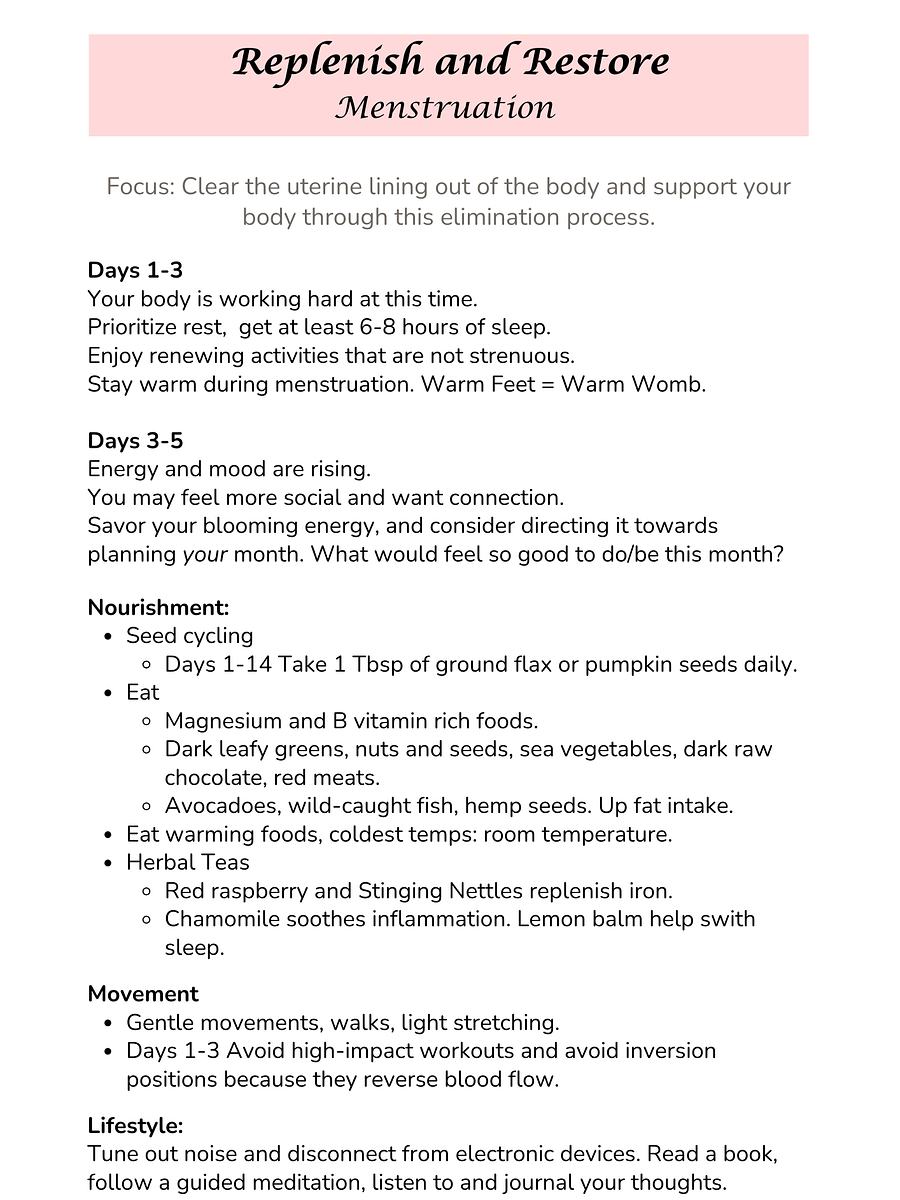 Sync To Your Menstrual Cycle product image (3)
