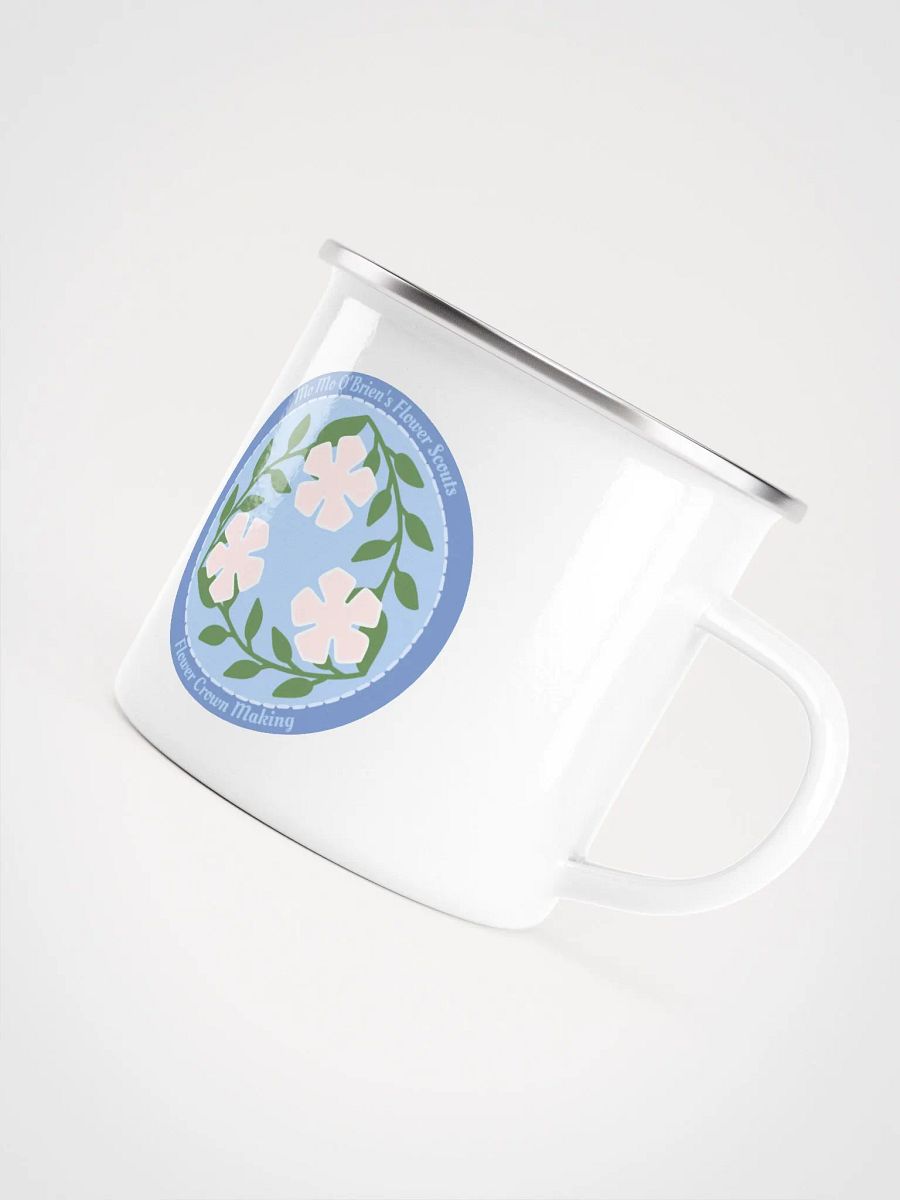 Flower Crown Making Badge Enamel Mug product image (5)