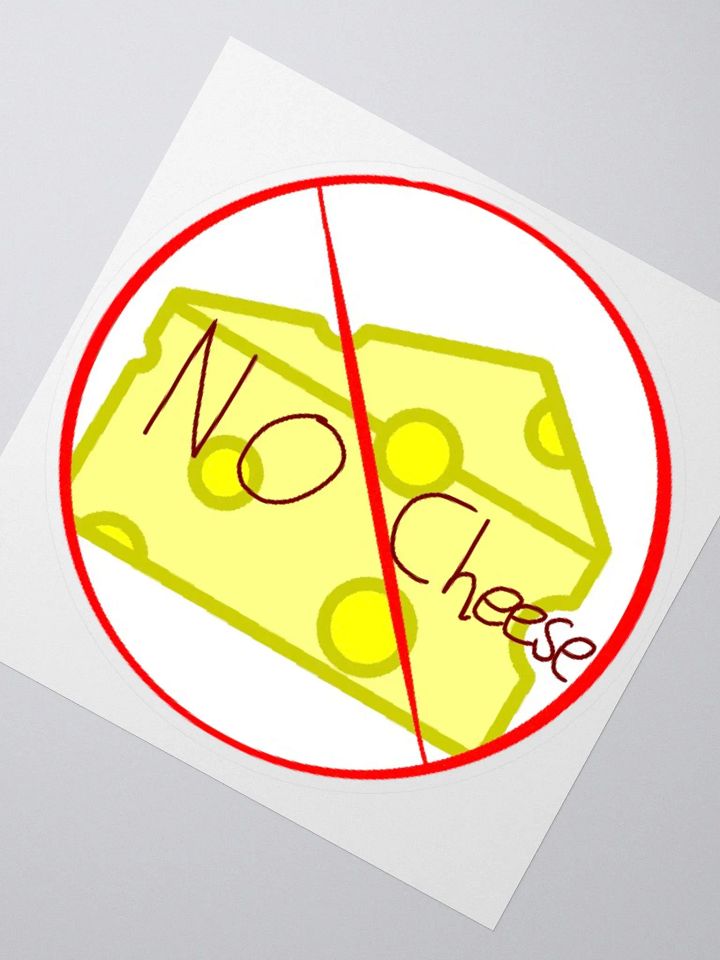 no cheese sticker product image (2)