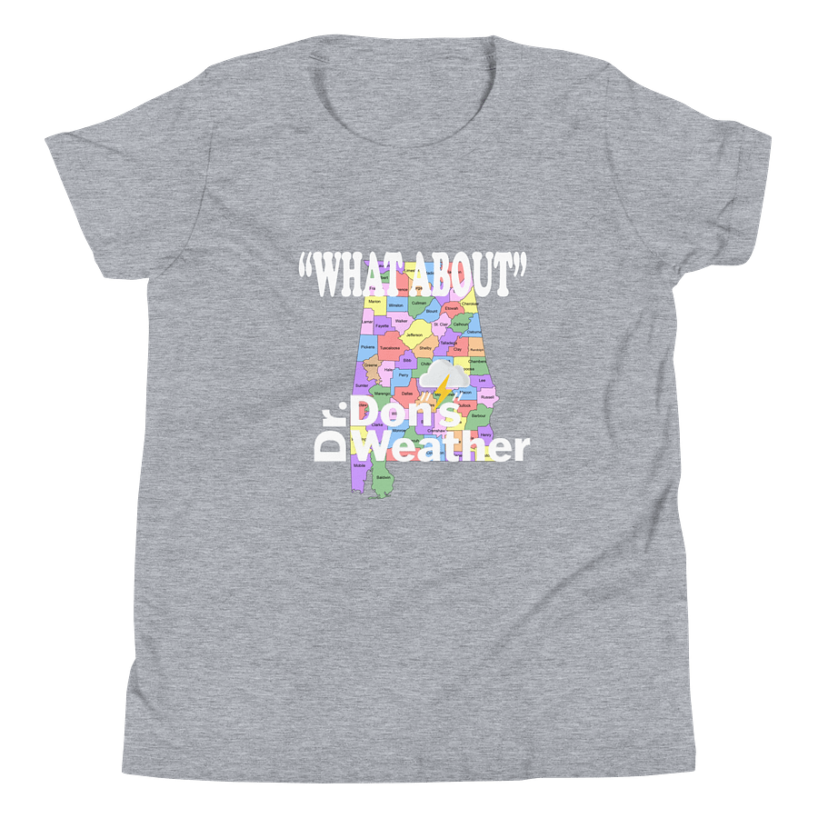 Alabama "WHAT ABOUT" T-Shirt White Print Youth product image (52)