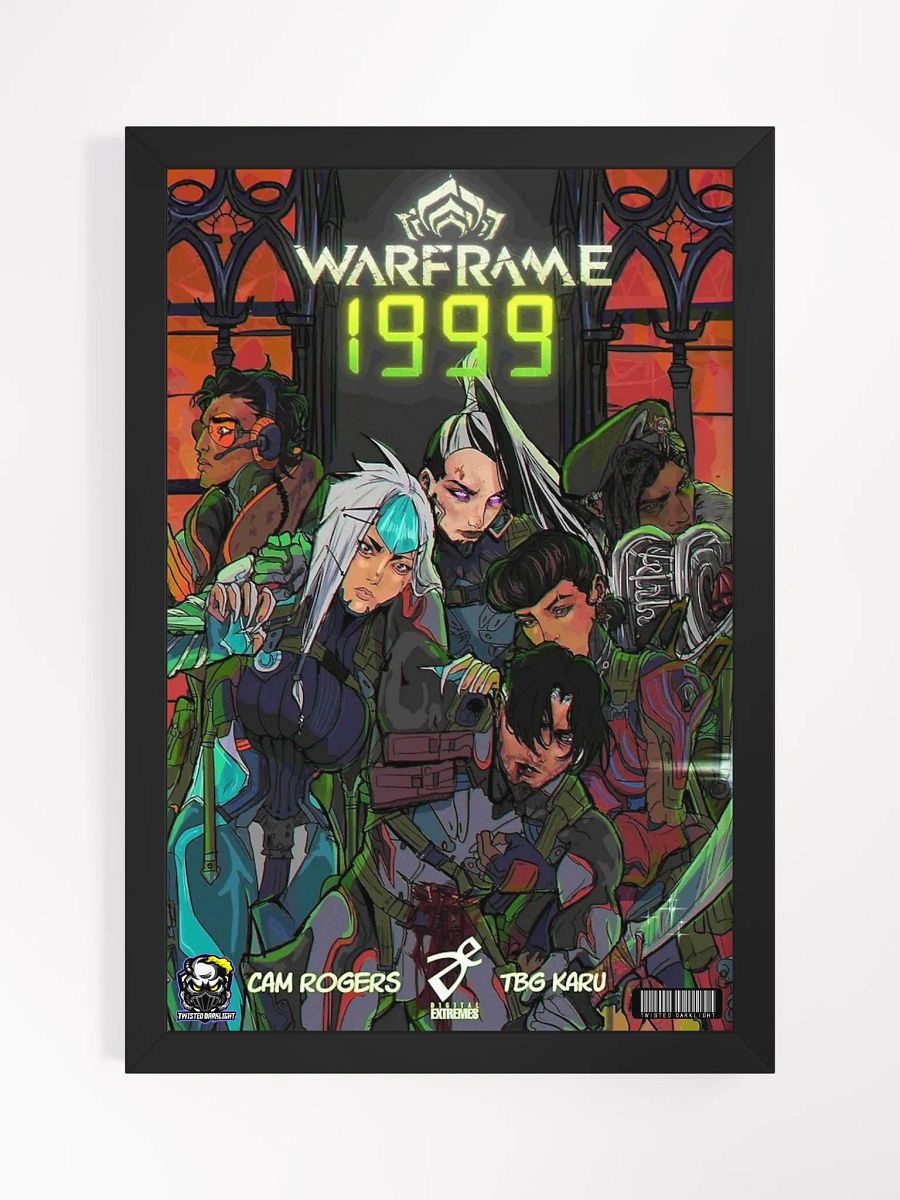 Limited Edition: Warframe 1999 boarderless Comic Cover Poster by CAM ROGERS and TBG KARU. - Size 12" x 18" product image (4)