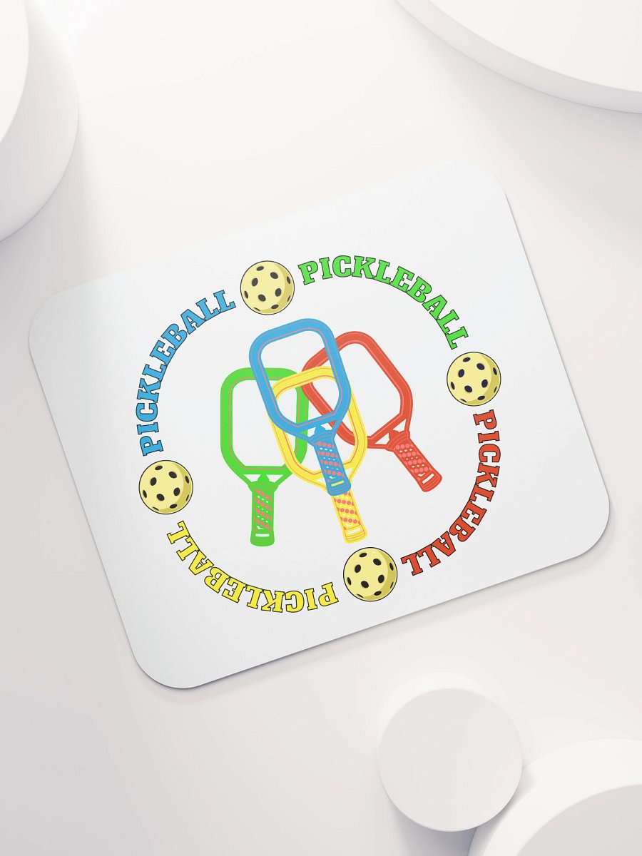 Pickleball Four Circle Colors Paradise Mouse Pad product image (5)