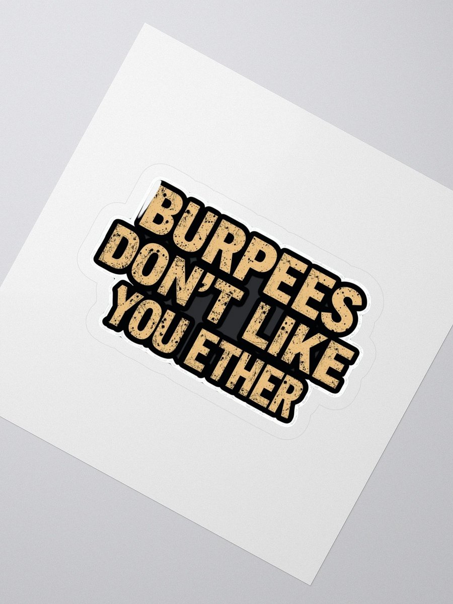 Bold Burpees Distressed Stickers product image (2)