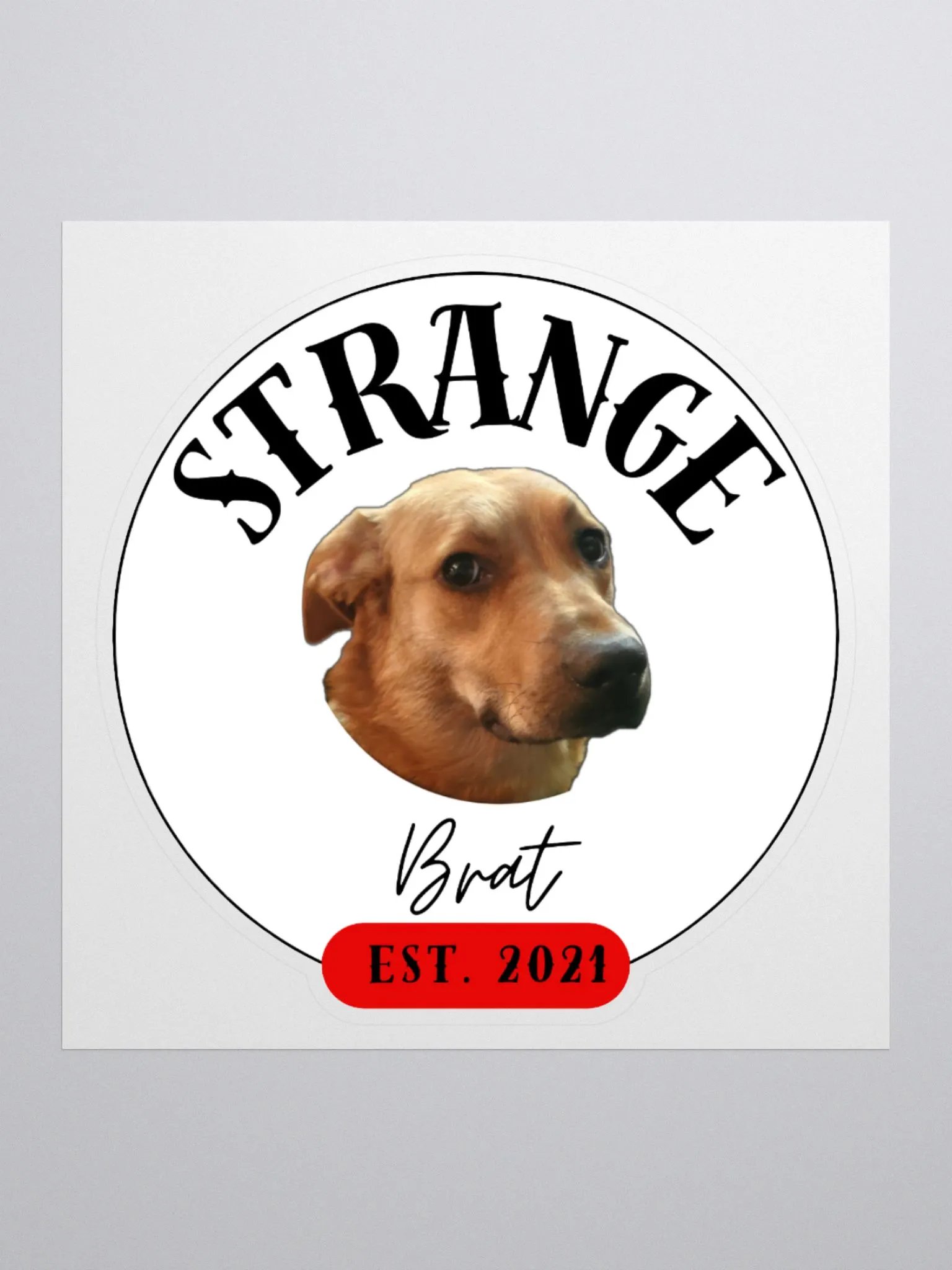 Strange Brat Kiss Cut Stickers product image (2)