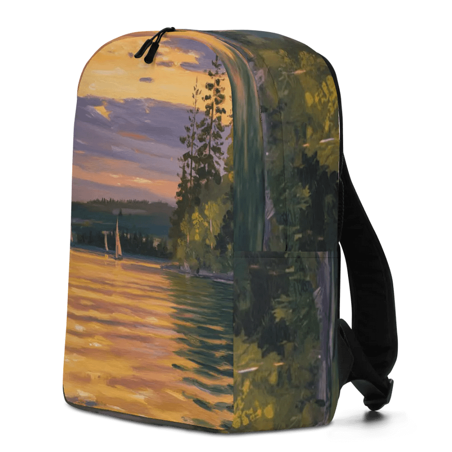 Sunset Lake Sailing, Minimalist Backpack product image (6)