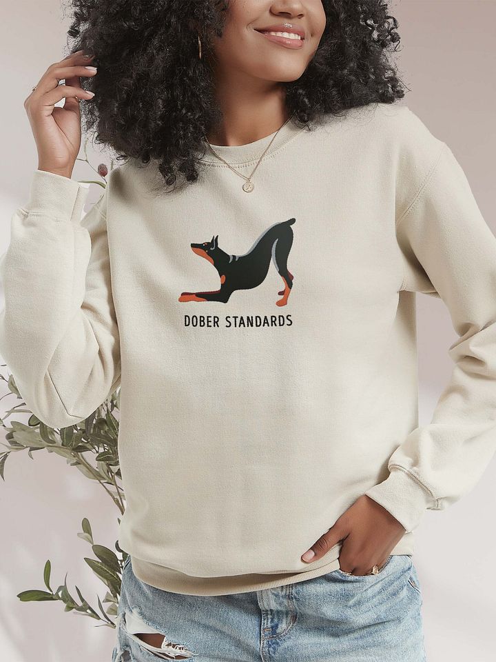 Dober Standards Sweatshirt (Embroidered) of a Doberman Pinscher product image (2)