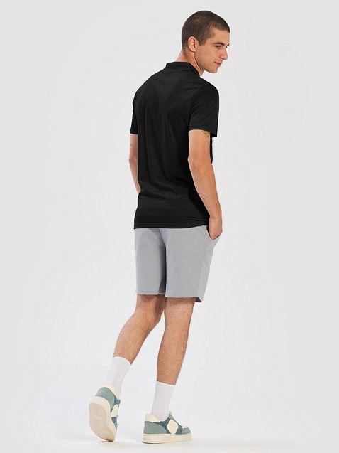 Photo showing Men's All-Over Print Slim Fit Polo Shirt