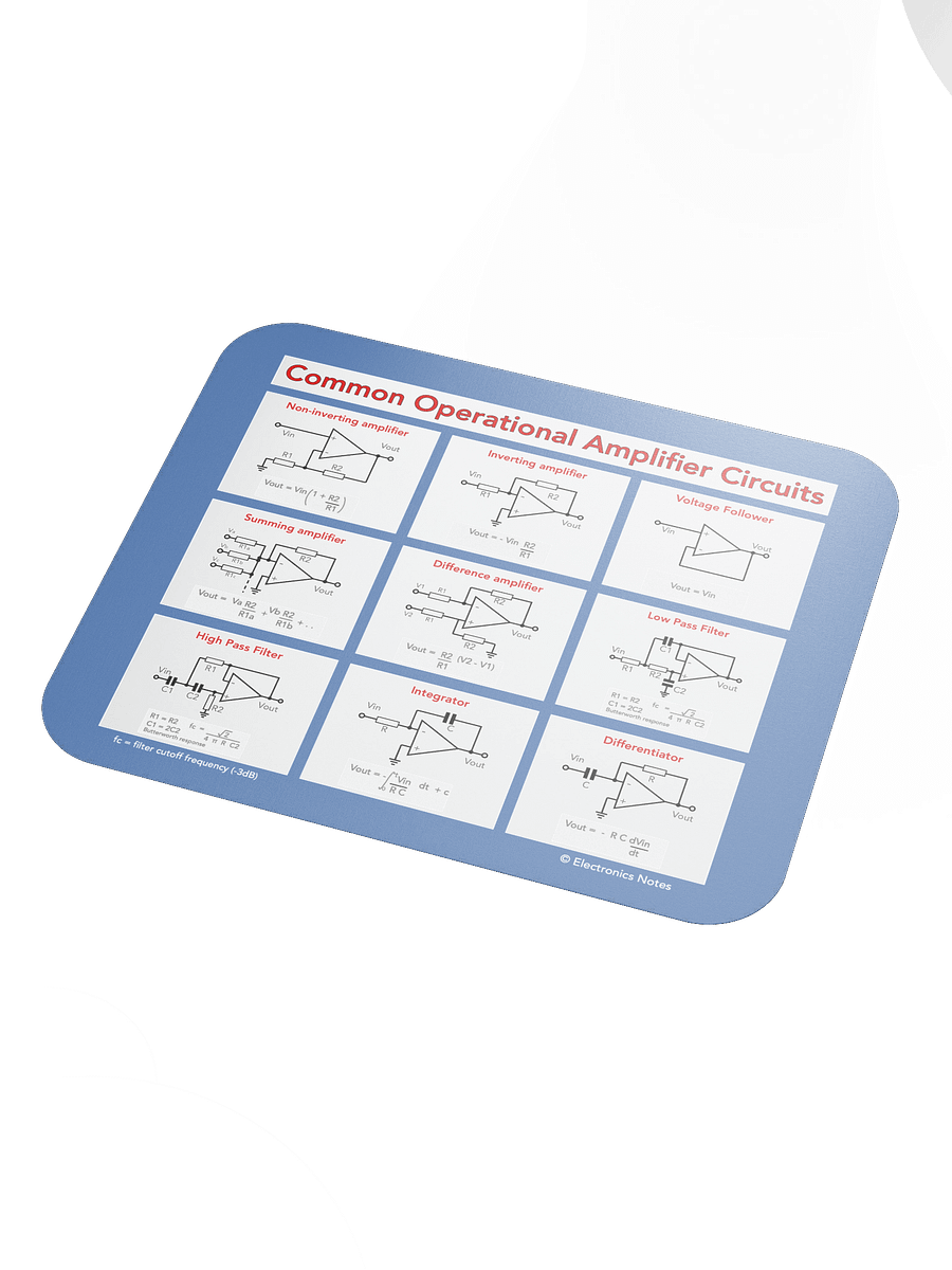 Operational Amplifier Circuits Mouse Mat product image (3)