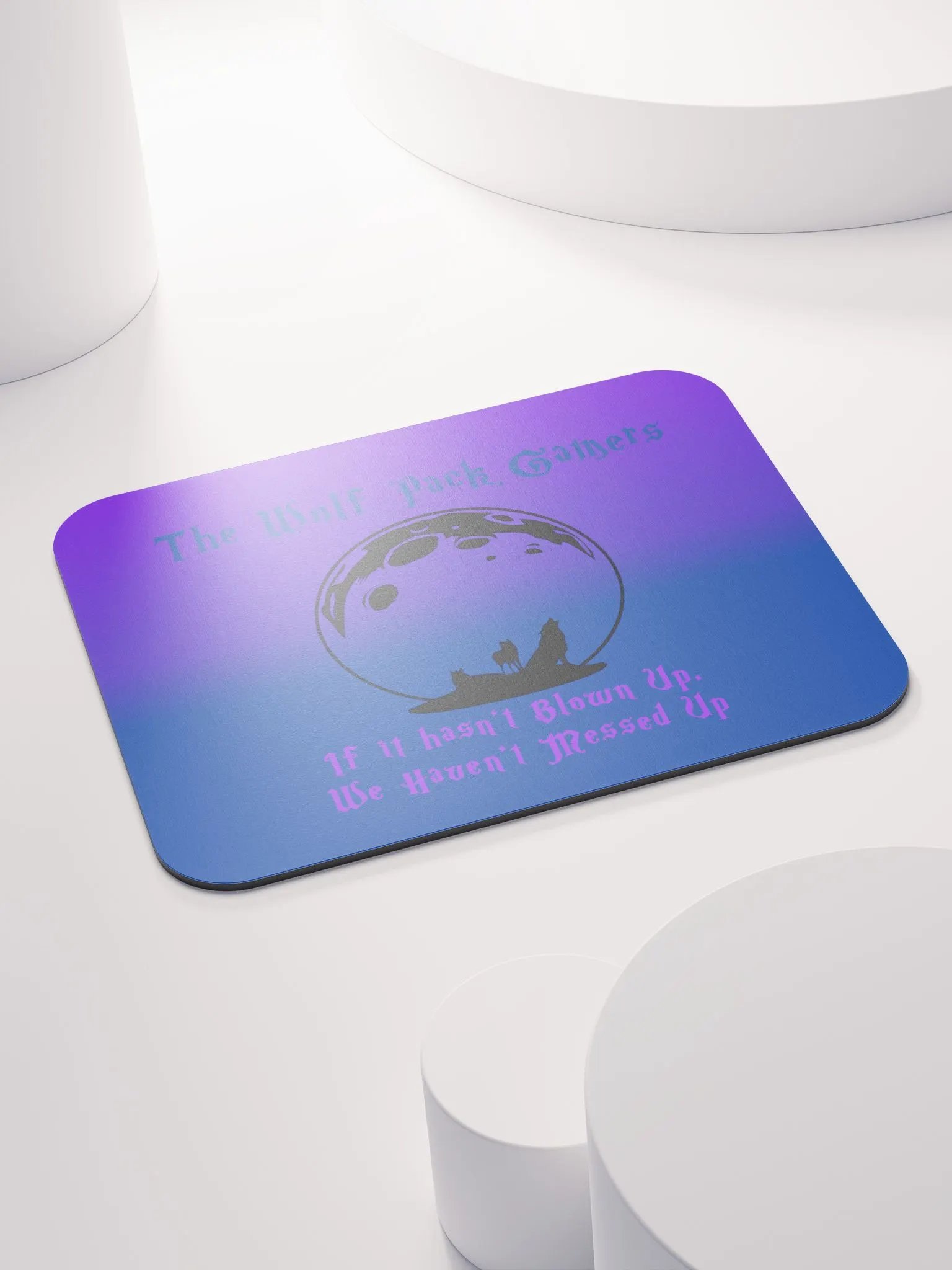 The Wolf Pack Gamers Gaming Motto Mousepad product image (4)