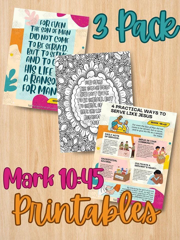 3 Pack Mark 10:45 Printables product image (1)