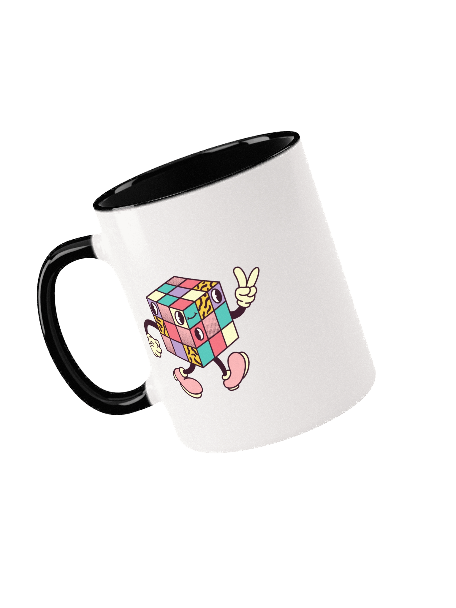 Retro Cubic Groove Ceramic Mug - Double Sided Print product image (6)