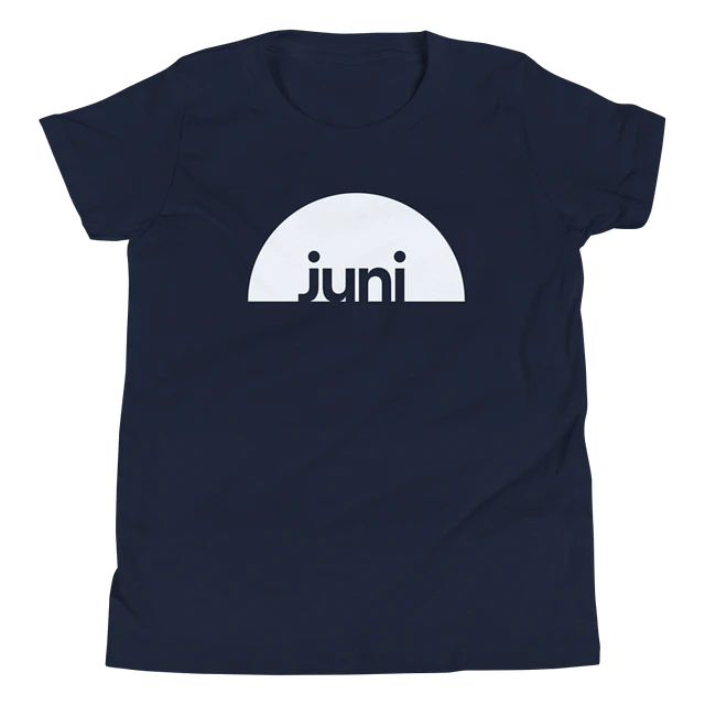 Juni T-Shirt, White On Navy (Youth) product image (1)
