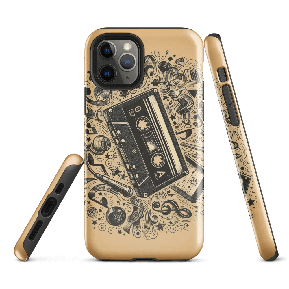 Whimsical Retro Cassette Tape Tough iPhone® Case product image (3)