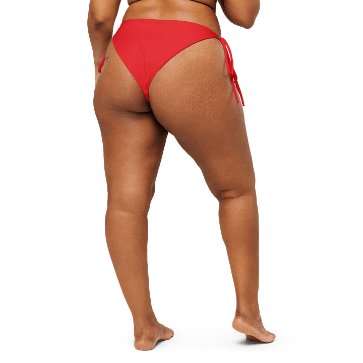Tomato Red Solid Color String Bikini Bottom product image (2)