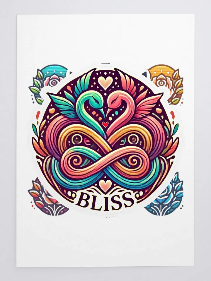 Swan Heart Bliss Sticker Sheet product image (1)