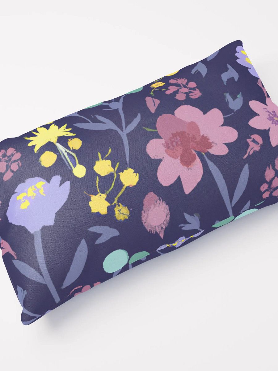 Cute Purple Floral Throw Pillow product image (7)