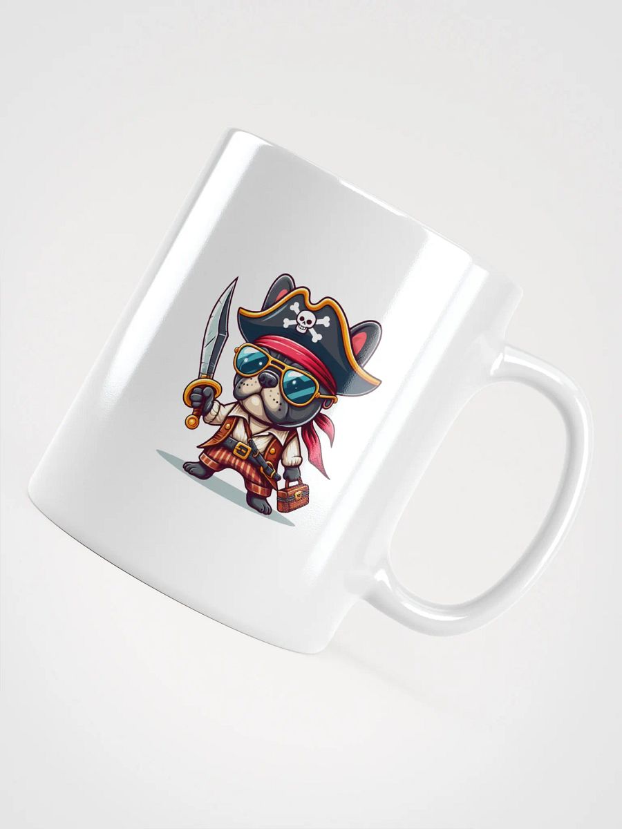 Pirate Puppers White Glossy Mug – Cute and Nautical Dog Design product image (10)