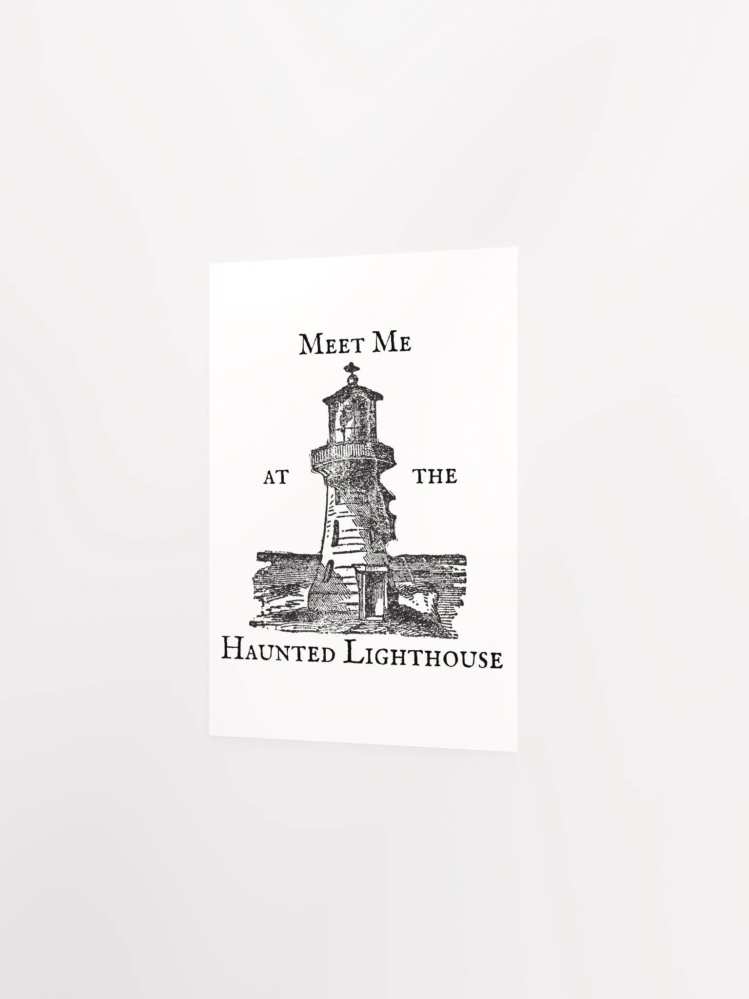 Haunted Lighthouse Vibrant Matte Paper Poster product image (18)