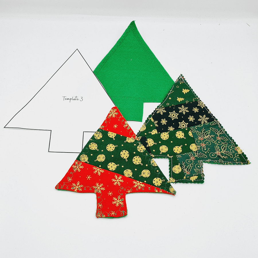 Christmas Tree bunting and decoration templates - PDF - DIGITAL DOWNLOAD product image (3)