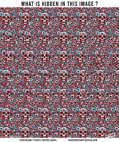 It's a stereogram🥰
#opticalillusion #stereogram #quiz #illusion #3d #asmr #art