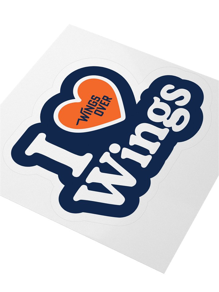 3 x 3 Sticker - I Love Wings product image (2)