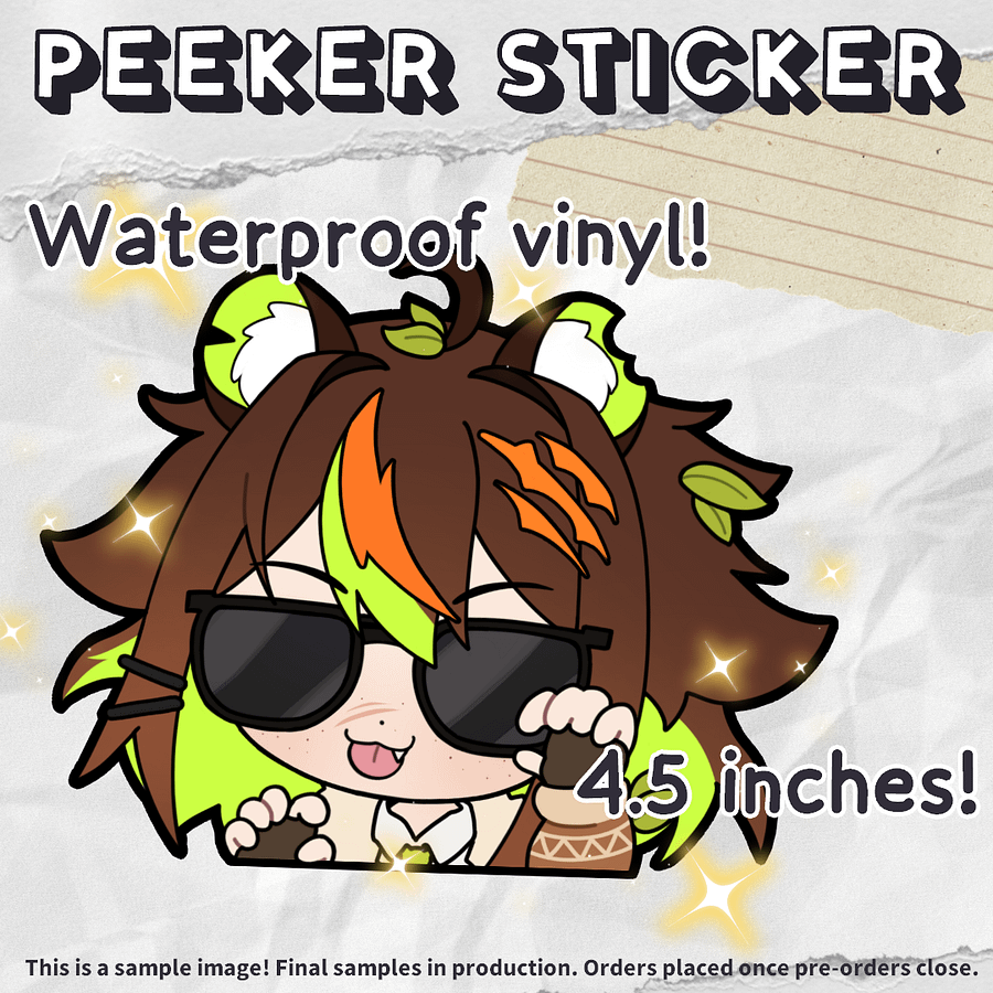 FURIRIRI Peeker Bumper Sticker [PREORDER] product image (2)