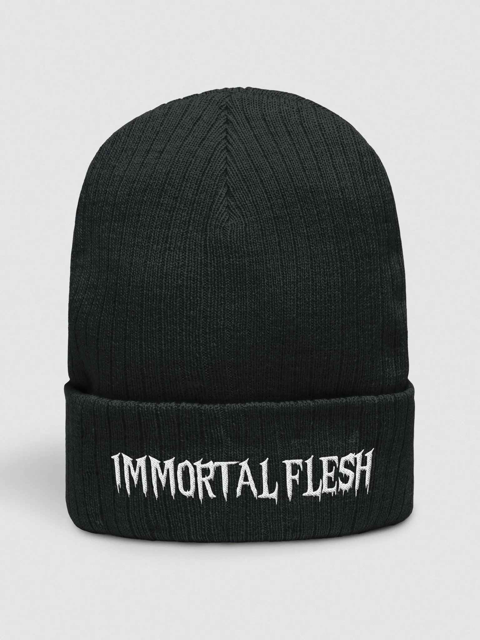 Immortal Flesh Script Ribbed Toque / Beanie product image (1)