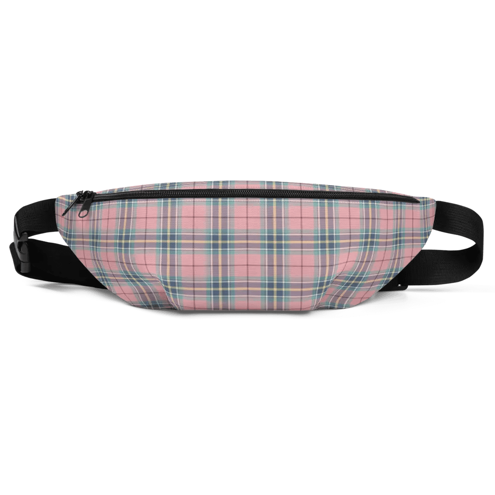 Pastel Pink, Mint Green, and Yellow Plaid Fanny Pack product image (2)