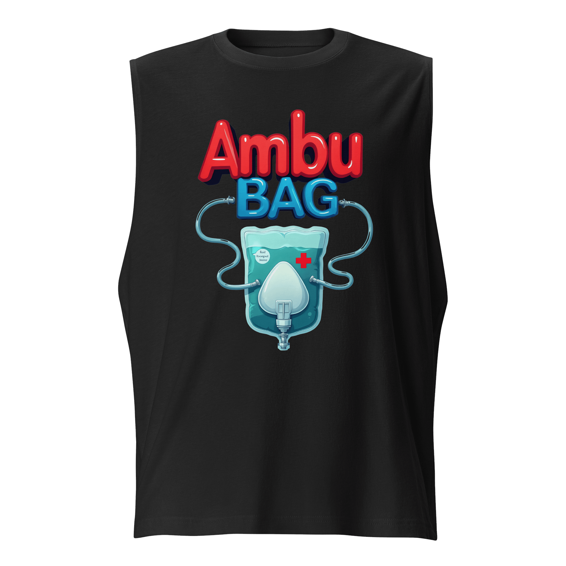 Ventilator Ambu Bag Cartoon Style Muscle Tank product image (1)