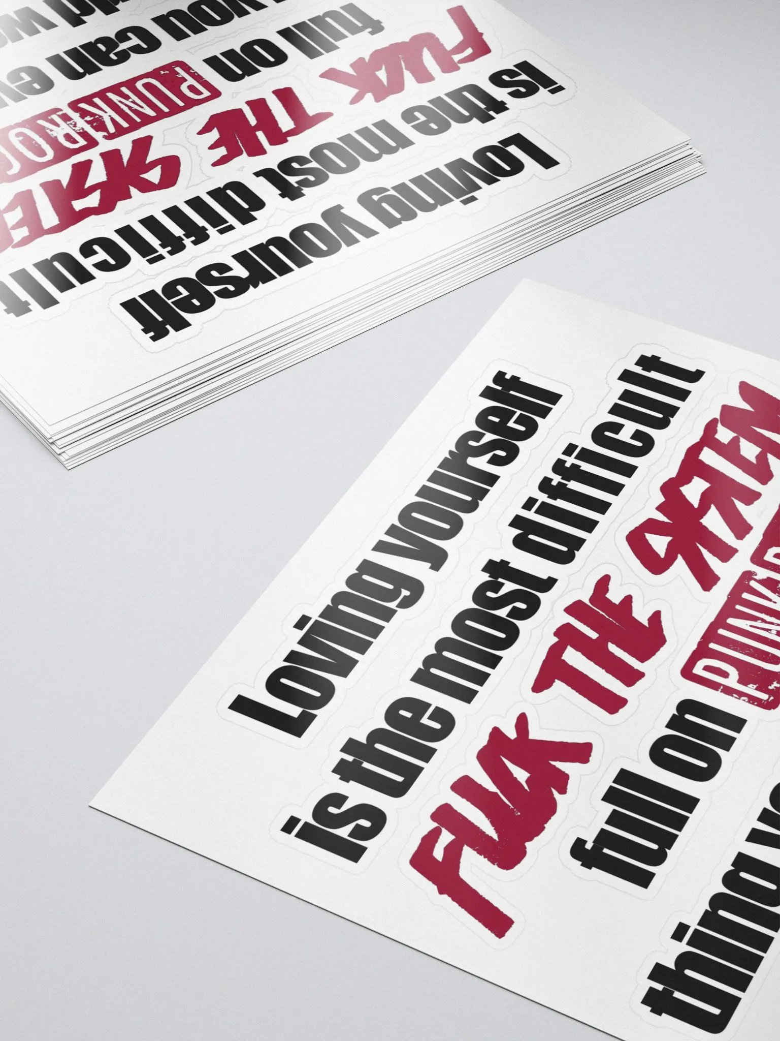 Loving Yourself Sticker (Red) product image (5)