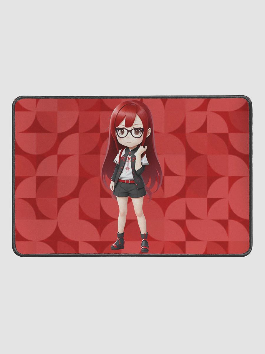 (Red CHIBI) K Desk Mat 12" x 18" product image (1)