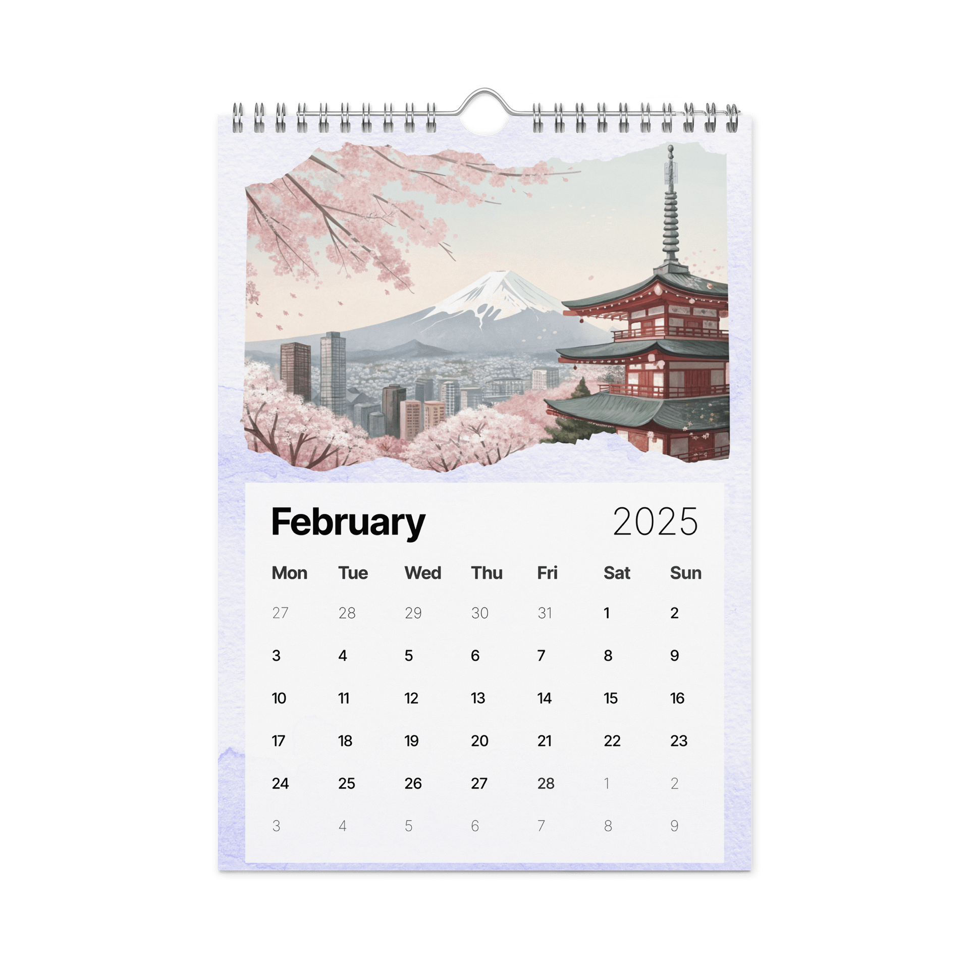 WORLD CAPITALS WATERCOLOR WALL CALENDAR 2026 product image (5)
