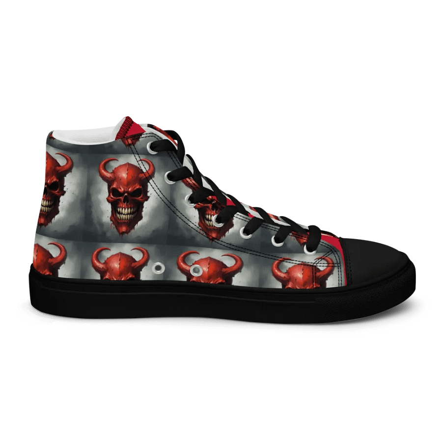 Red Demon Skull Men's High Tops product image (9)