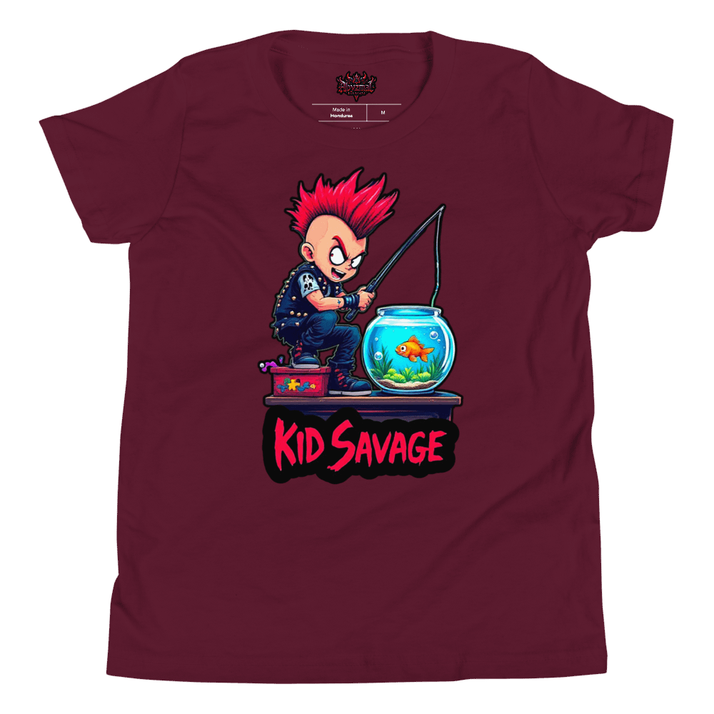Kid Savage Gone Fishin T Shirt product image (1)