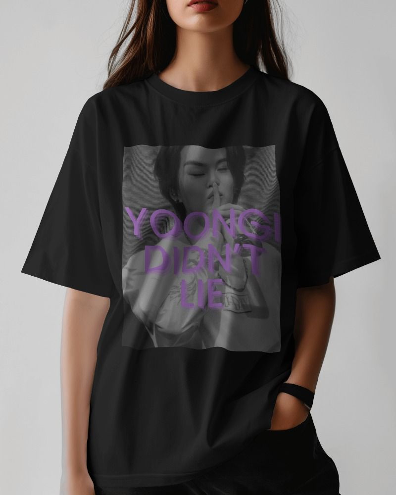 Yoongi didn´t lie Heavy Weight T-shirt product image (25)