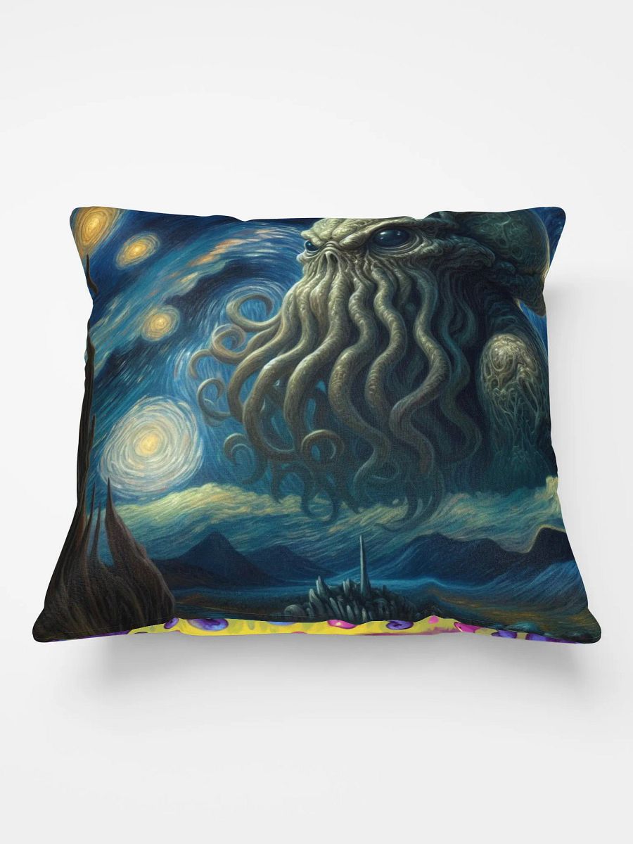 Starry Nights with the Cthulhus Pillow product image (1)