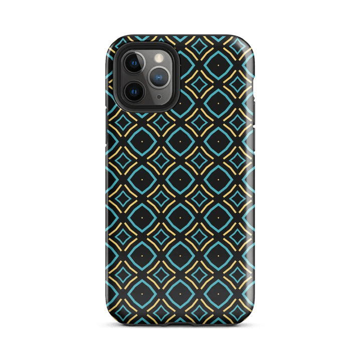 Bumble Delight Geometric Pattern Tough iPhone Case product image (2)