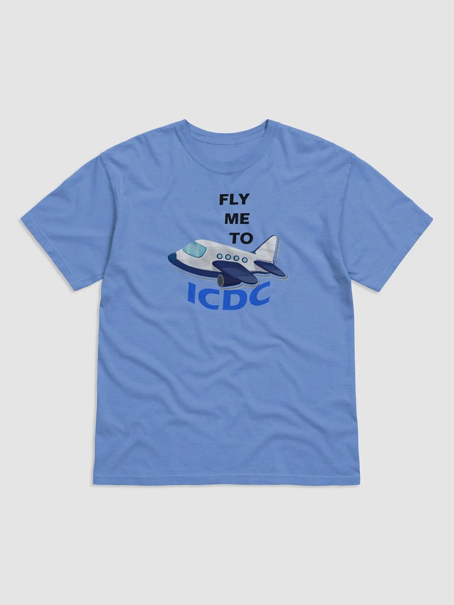 Fly me to ICDC graphic tee product image (1)