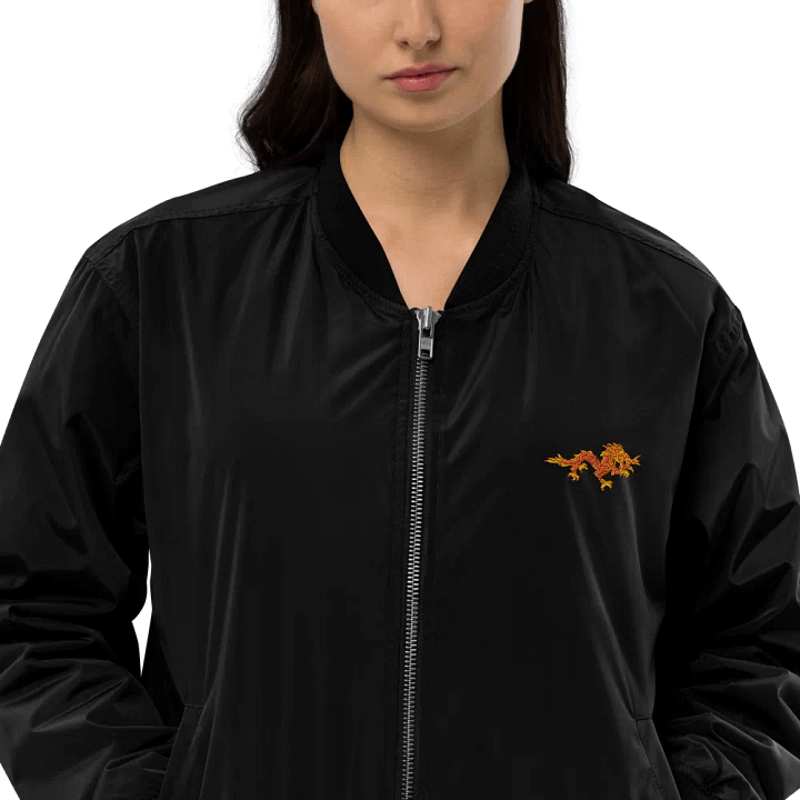 "Dragon" Embroidered Recycled Bomber Jacket product image (2)