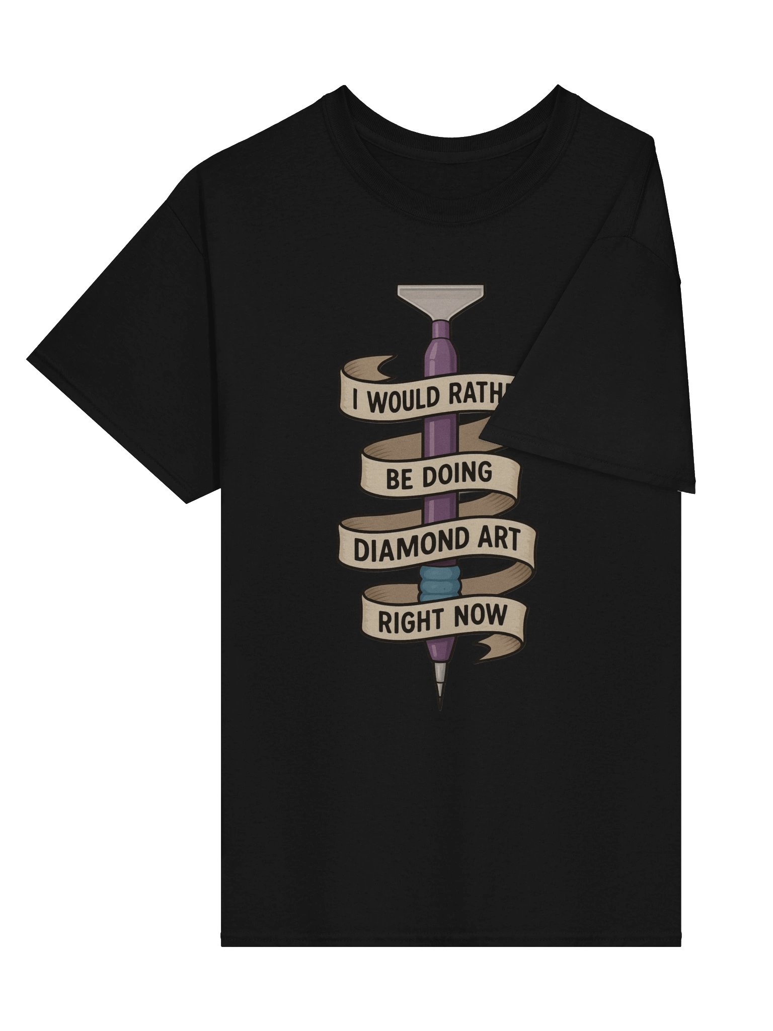 I would rather be doing diamond art It-shirt product image (3)