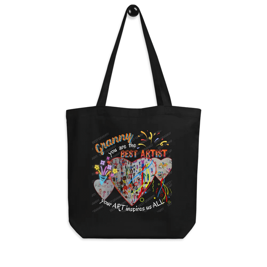 tote bag 'granny you are the best artist .  Your rt inspires us all. perfect gift for granny. product image (6)