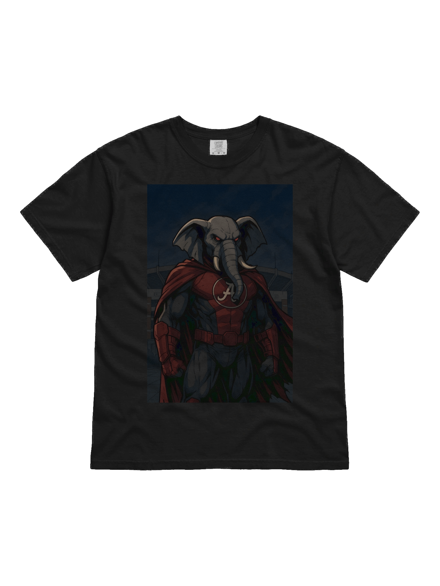 Superhero Elephant Icon Red & Black Tee product image (1)