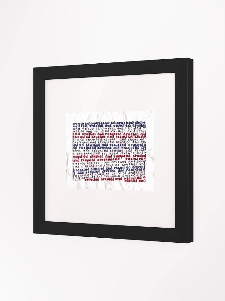crushed and recycled Panel Card Print Framed product image (2)