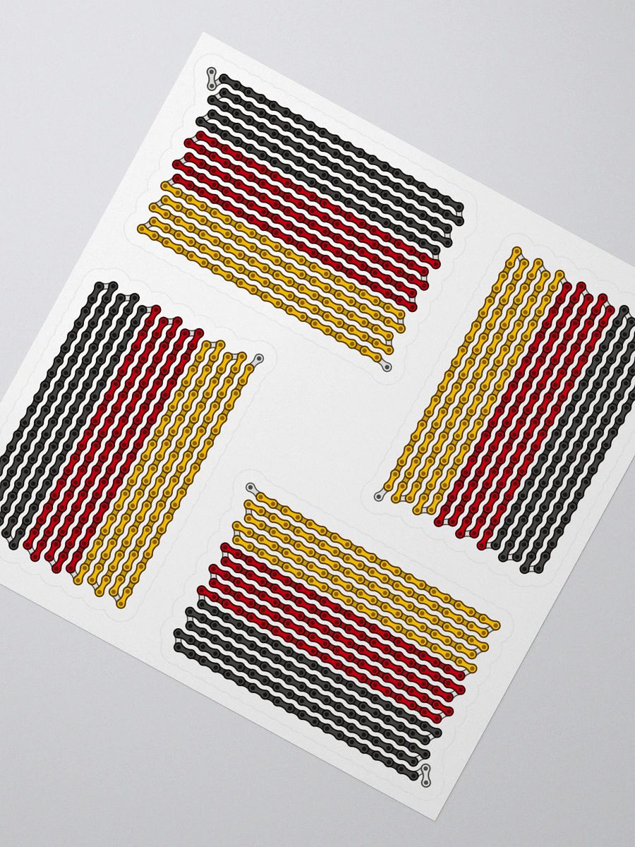Germany Bike Chain Flag Sticker 4 Pack product image (2)